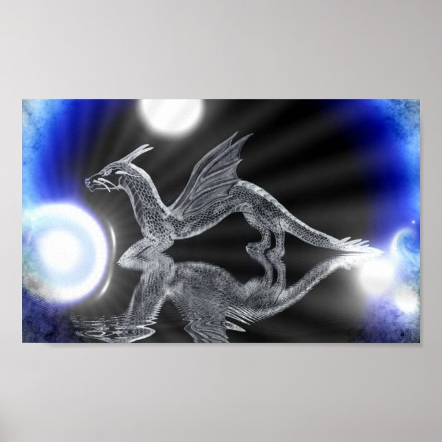 Poster Dragon bleu (Devant)