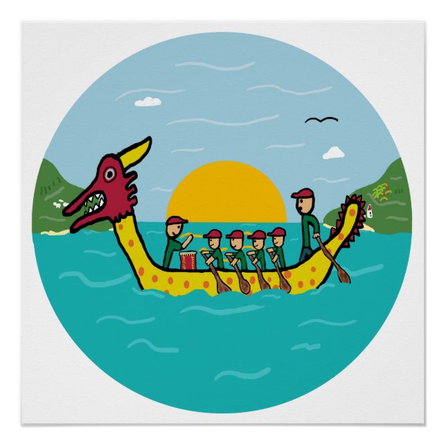 Poster Dragon Boat Racing (Devant)