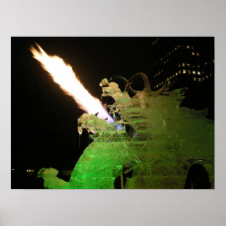 Poster Dragon de glace