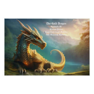 Poster Dragon d'or