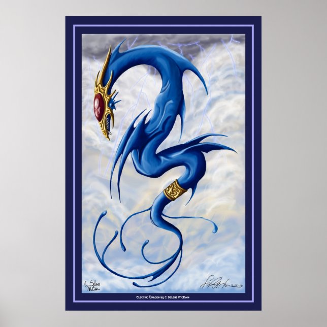 Poster Dragon électrique (Devant)