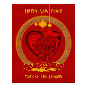 Poster Dragon Heart, Année du Dragon