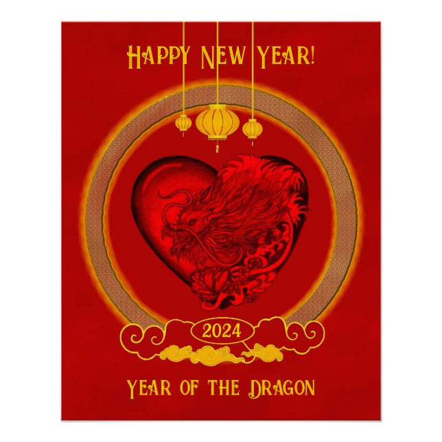 Poster Dragon Heart, Année du Dragon (Devant)