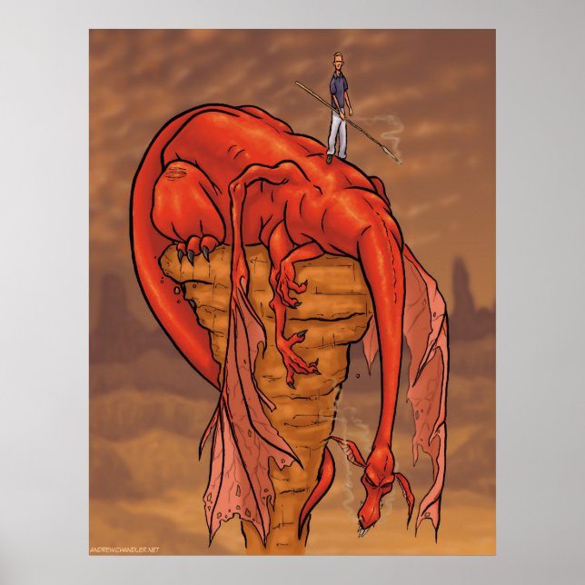 Poster Dragon Taillé (Devant)