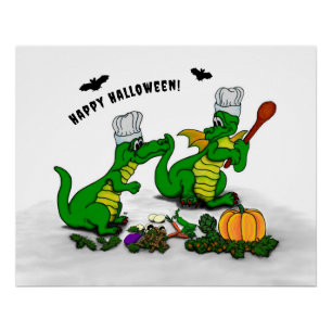 Poster Dragons - Joyeux Halloween ! Aujourd'hui je vais c