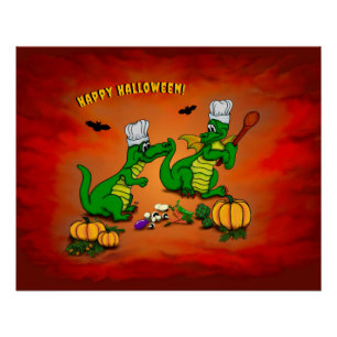 Poster Dragons - Joyeux Halloween ! Aujourd'hui je vais c