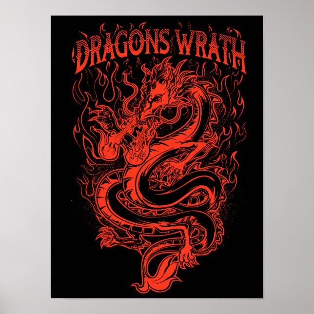 Poster Dragons Wrath Red (Devant)