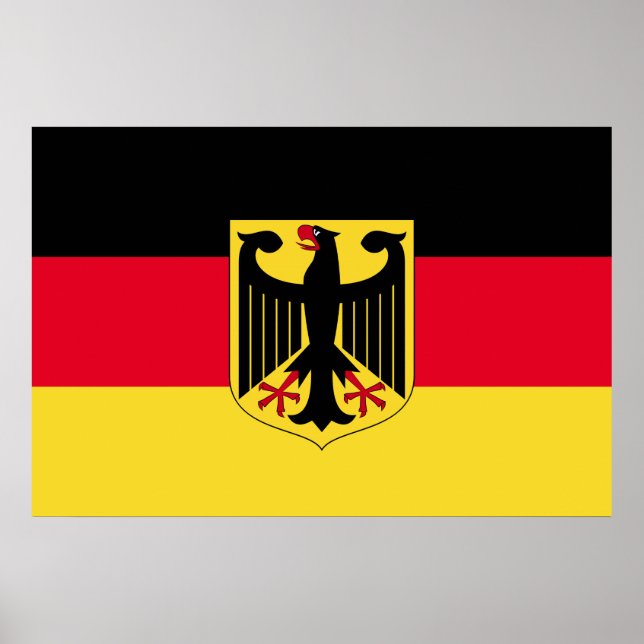 Poster Drapeau Allemagne (Devant)