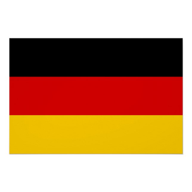 Poster Drapeau allemand (Devant)