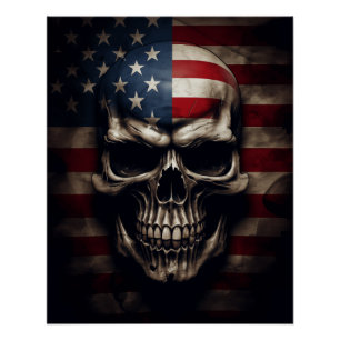 Poster Drapeau américain
