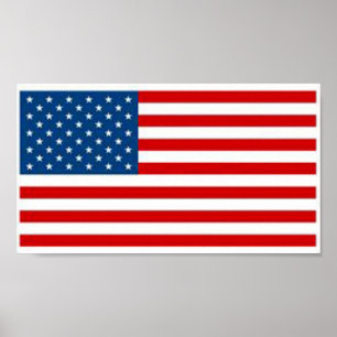Poster Drapeau américain