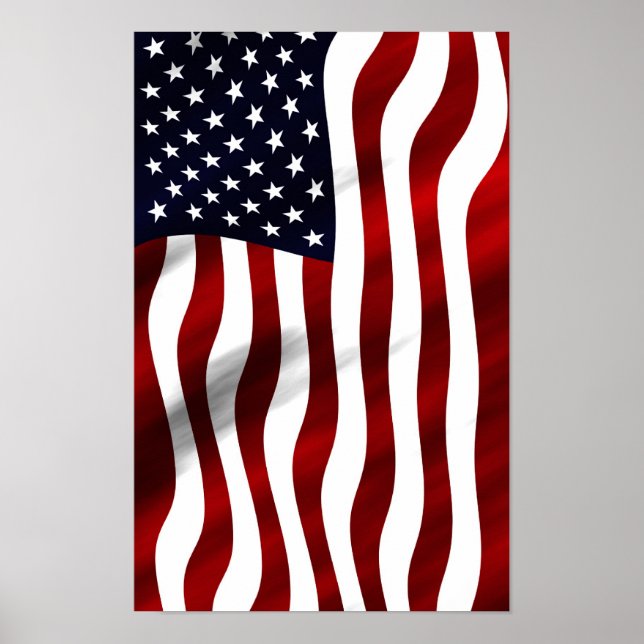 Poster Drapeau américain Fête de l'indépendance patriotiq (Devant)