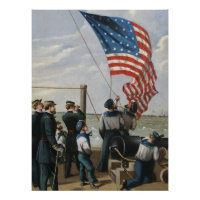 Drapeau américain Vintage Marine peinture Art