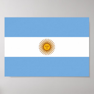 Poster Drapeau Argentine