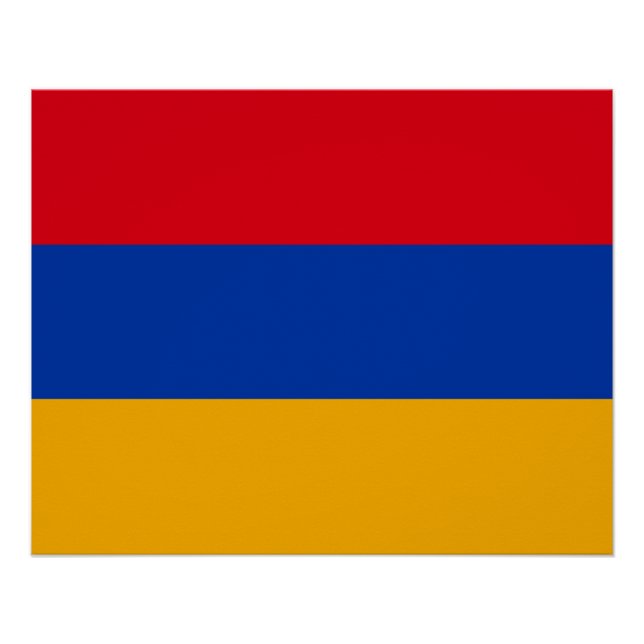 Poster Drapeau arménien patriotique (Devant)