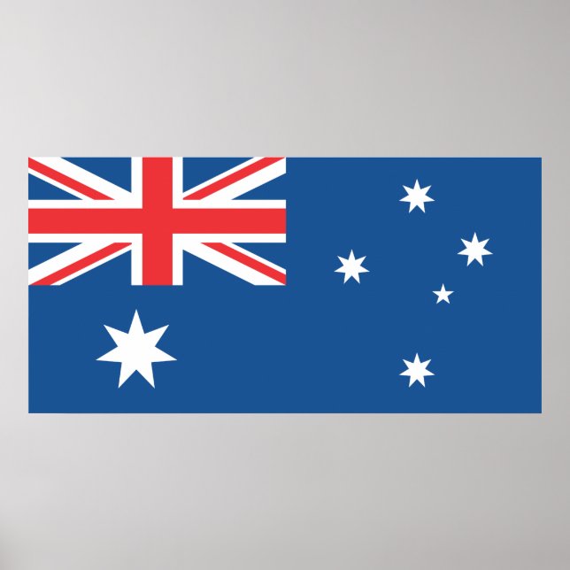 Poster Drapeau australien (Devant)