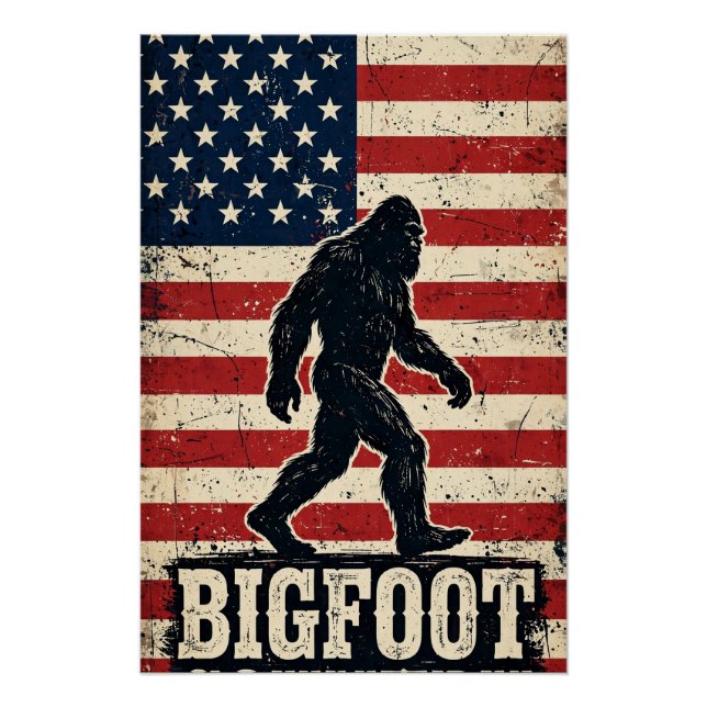 Poster Drapeau Bigfoot Country (Devant)