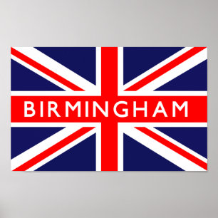 Poster Drapeau Birmingham