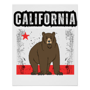 Poster Drapeau Cali Socle Norcal Cencal