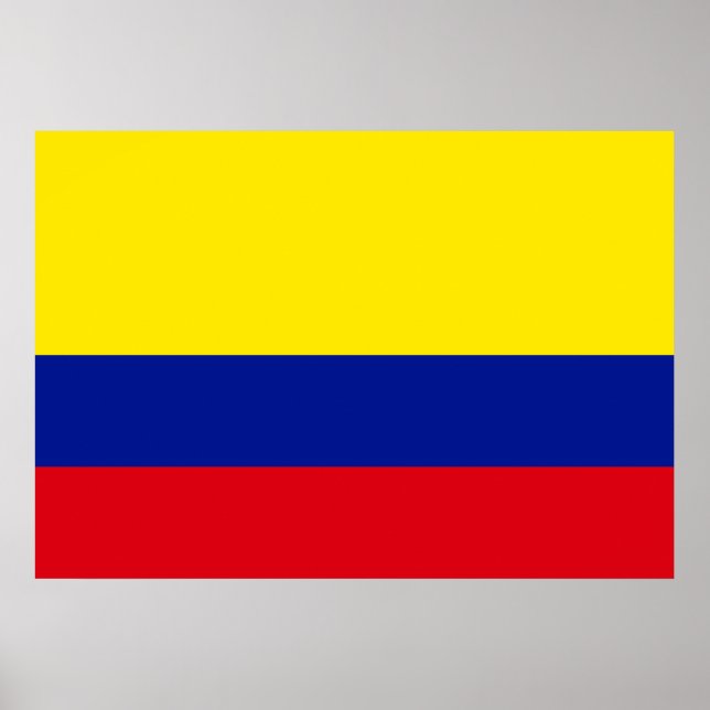 Poster Drapeau Colombie (Devant)