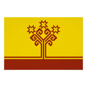Poster Drapeau de Chuvashia