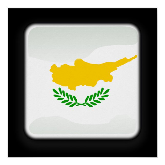Poster Drapeau de Chypre (Devant)