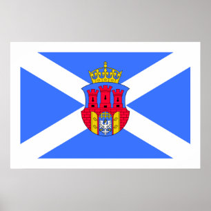 Poster Drapeau de Cracovie, Pologne