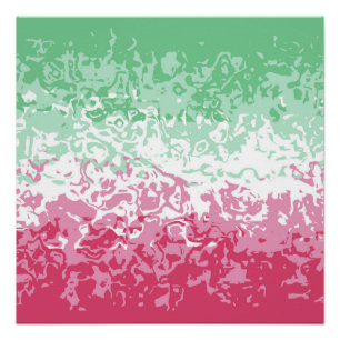 Poster Drapeau de fierté abrosexuel abstrait groovy psych