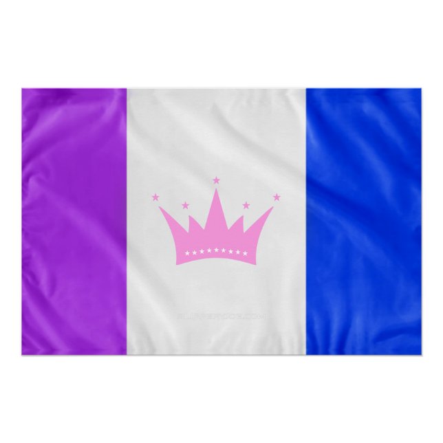 Poster Drapeau de fierté de la culture drag de SlipperyJo (Devant)
