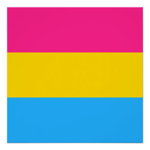 Poster Drapeau de fierté pansexuel LGBTQ