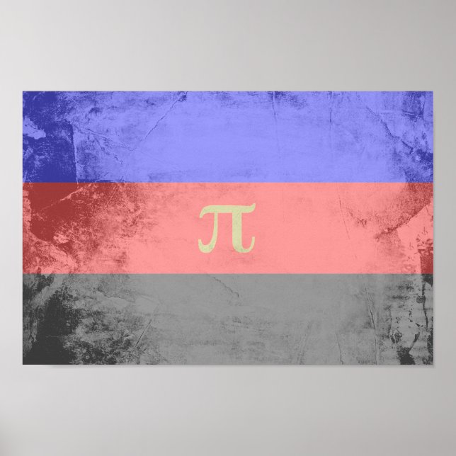 Poster Drapeau de fierté polyamoureuse (Devant)