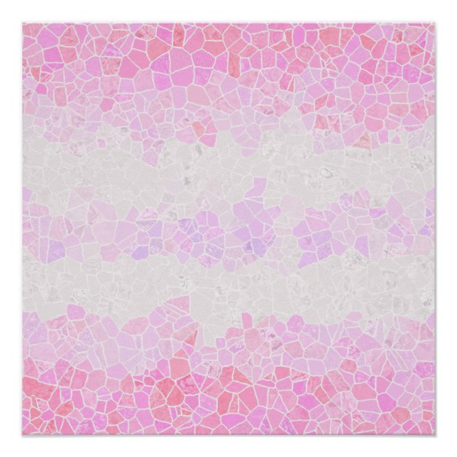 Poster Drapeau de fierté Pomosexuel Abstrait Bohème Mosaï (Devant)