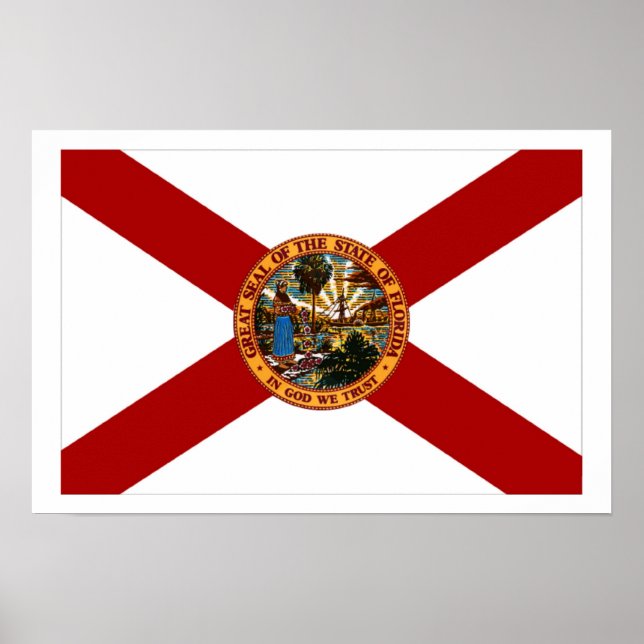 Poster Drapeau de Floride (Devant)