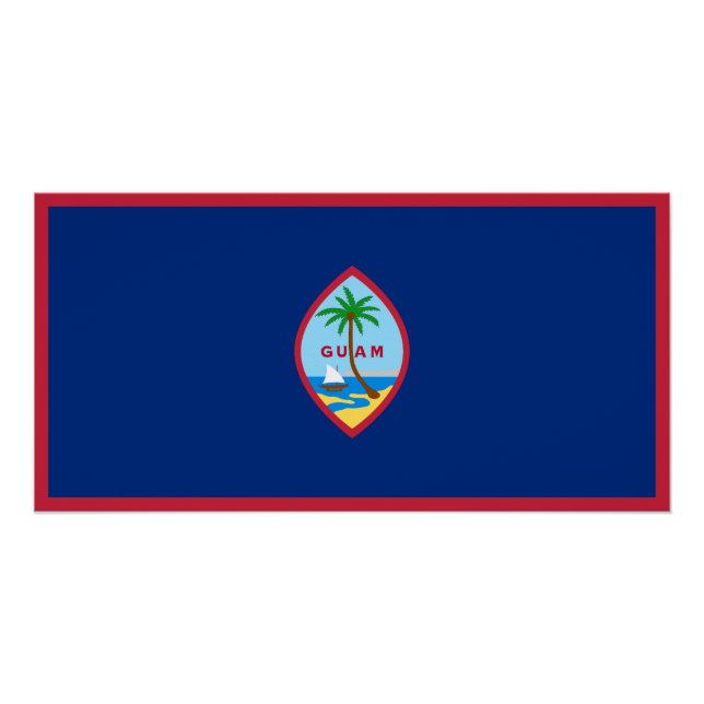 Poster Drapeau de Guam (Devant)