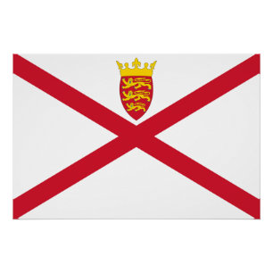 Poster Drapeau de Jersey