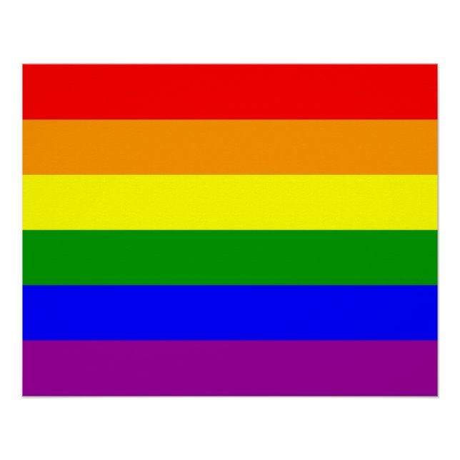 Poster Drapeau de la fierté gay (Devant)