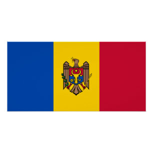 Poster Drapeau de la Moldavie