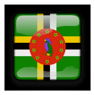 Poster Drapeau de la République Dominicaine