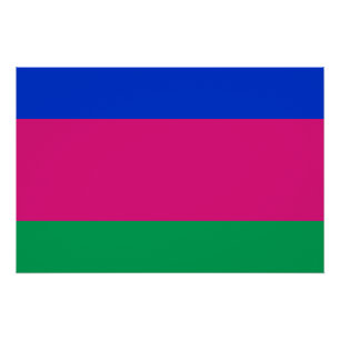 Poster Drapeau de la République populaire de Kouban