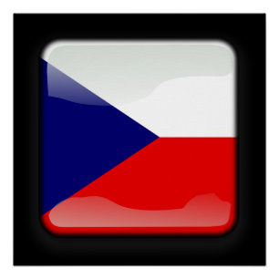 Poster Drapeau de la République tchèque