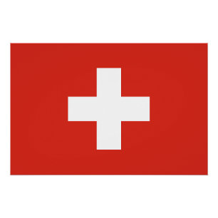 Poster Drapeau de la Suisse