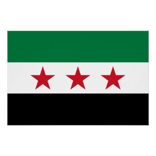 Poster Drapeau de la Syrie