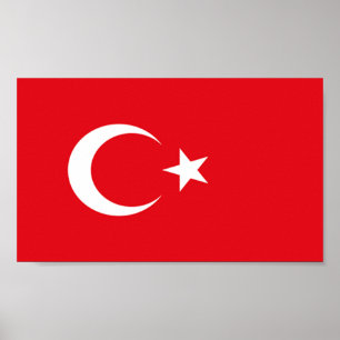 Poster Drapeau de la Turquie
