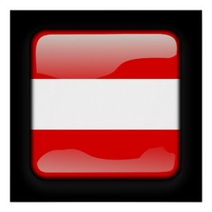 Poster Drapeau de l'Autriche