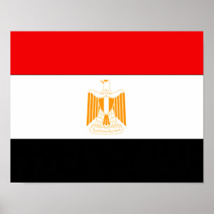 Poster Drapeau de l'Egypte
