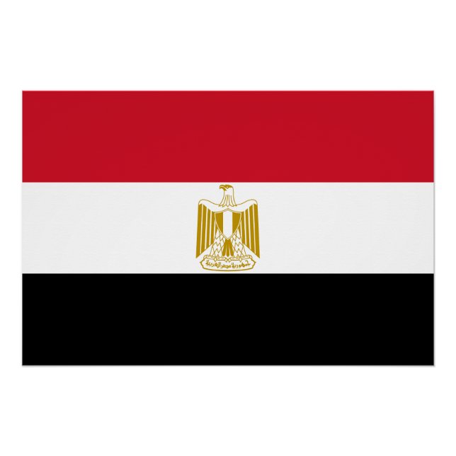 Poster Drapeau de l'Égypte (Devant)