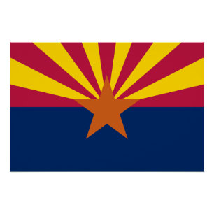 Poster Drapeau de l'État de l'Arizona