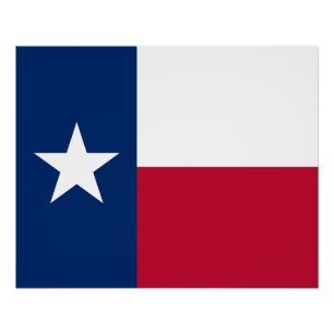 Poster Drapeau de l'État du Texas
