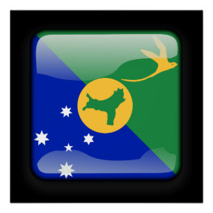 Poster Drapeau de l'île Christmas