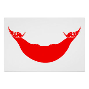 Poster Drapeau de l'île de Pâques